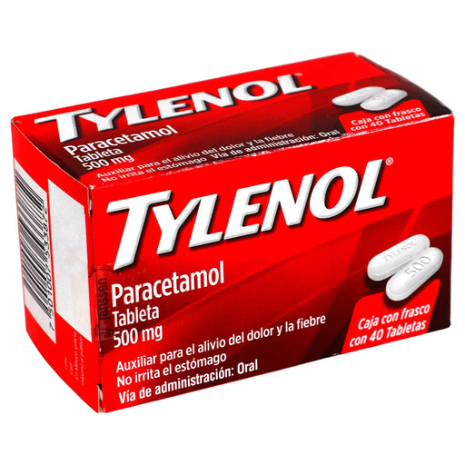 Tylenol 500Mg Con 40 Tabletas (Paracetamol) - WeCare Pharma