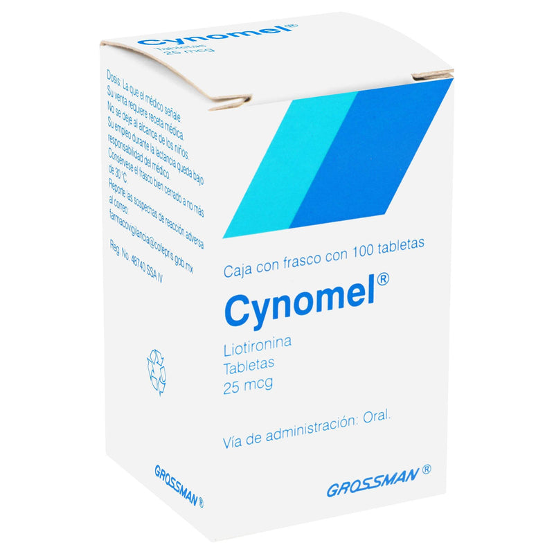 Cynomel 25Mcg Con 100 Tabletas (Liotironina) - WeCare Pharma