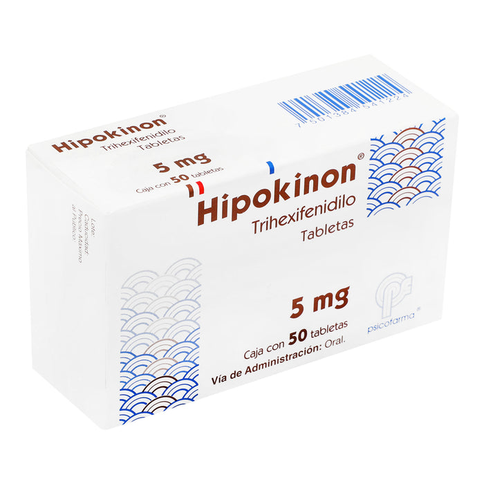 Hipokinon (Trihexifenidilo) Tab  5Mg C50 7501384541224 2