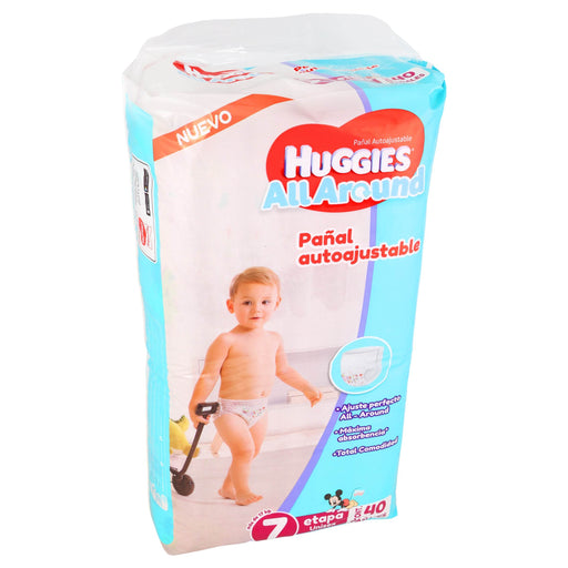 Pañal Huggies All-Around Etapa 7 Con 40 - WeCare Pharma