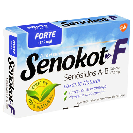 Senokot Forte 17.2Mg Con 30 Tabletas (Senosidos A-B) 1 - 7501124810917