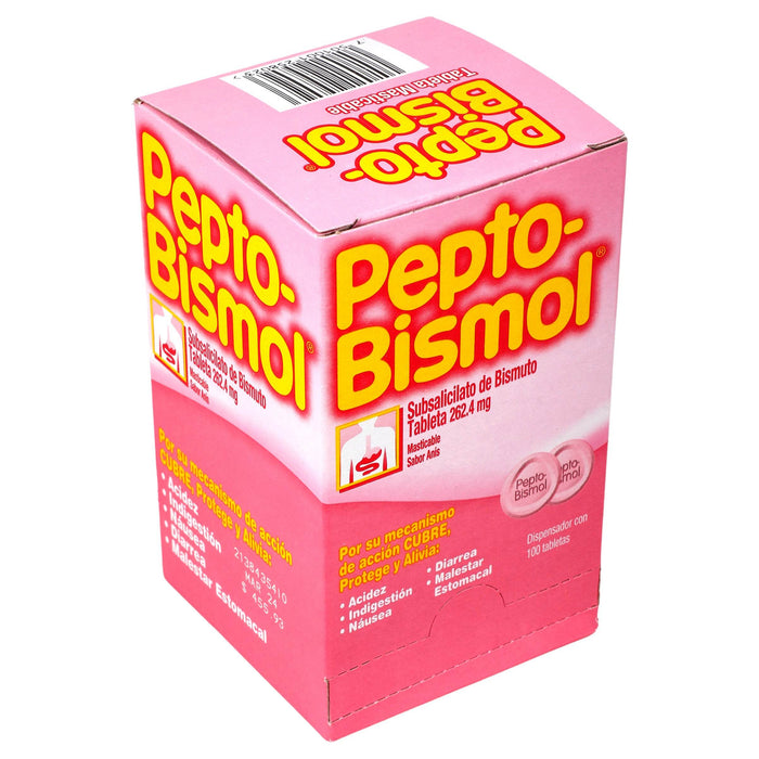 Pepto Bismol Tabletas Caja Con 100 - WeCare Pharma