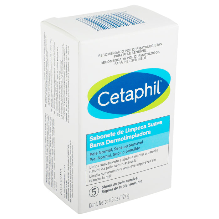 Cetaphil Barra Antibact Dermolimpiadora Suave 127G 2 - 3499320008198