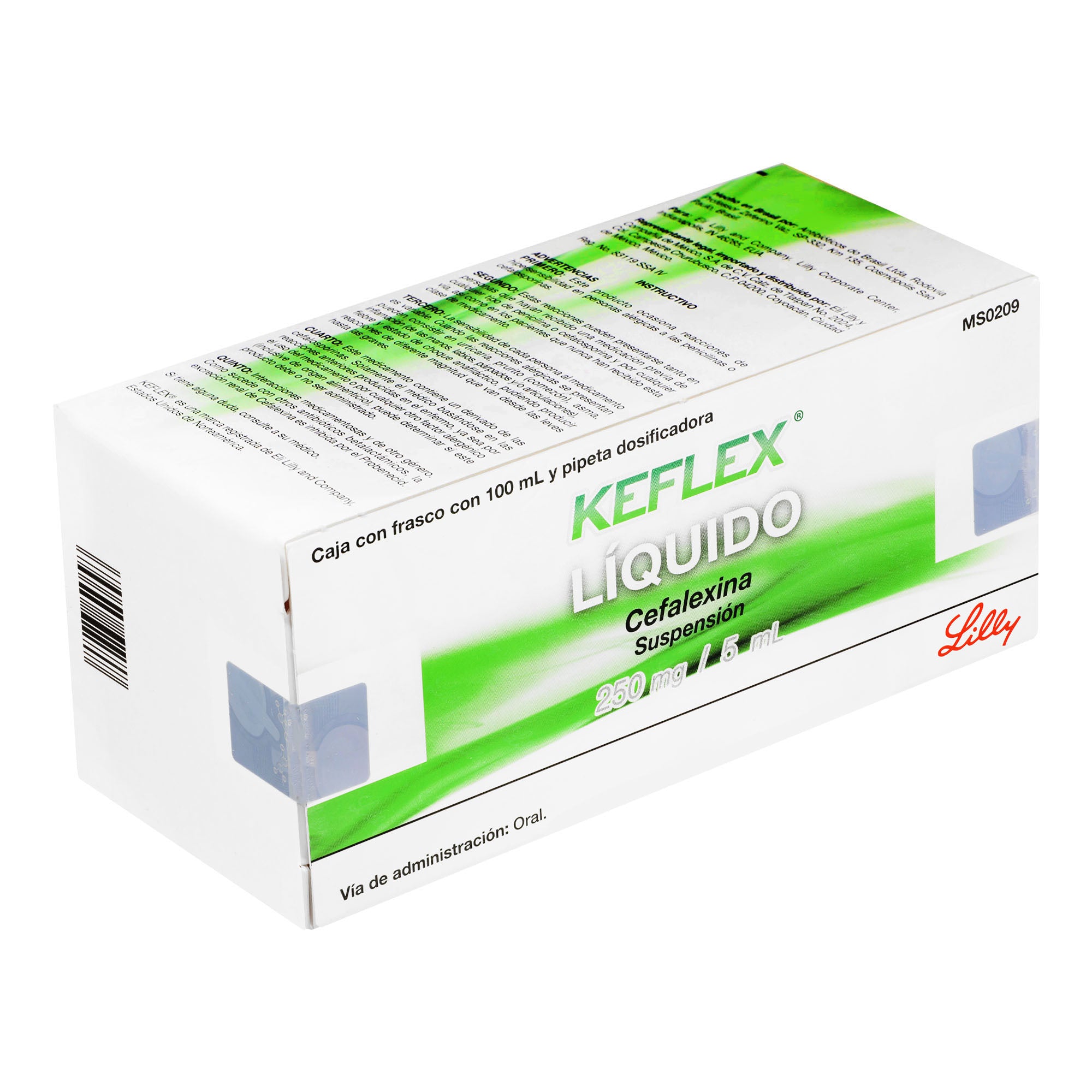 Keflex Liquido Suspensión 250Mg/5Ml 100Ml (Cefalexina) 2 - 7501082242744