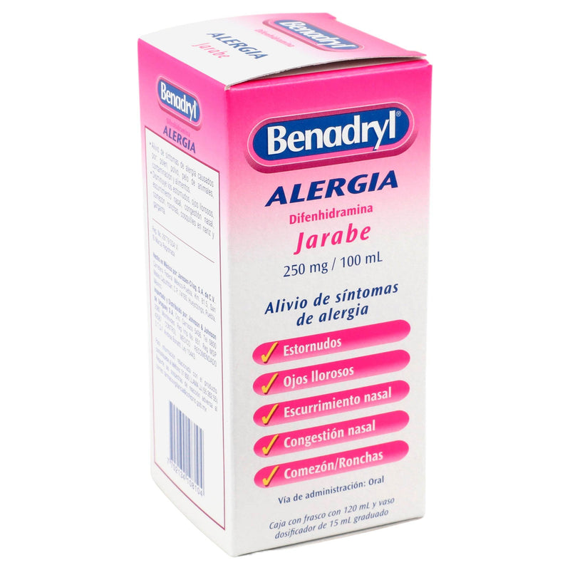 Benadryl Jarabe 250Mg/100Ml 120Ml (Difenhidramina) - WeCare Pharma
