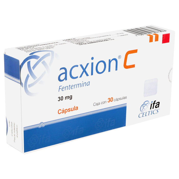Acxion C (Fentermina) Capsulas 30Mg Con 30 - WeCare Pharma
