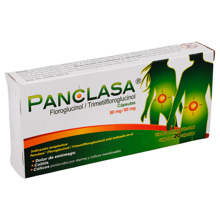 Panclasa 80Mg/80Mg Con 20 Capsulas (Floroglucinol/Trimetilfloroglucinol) 2 - 7501188801227