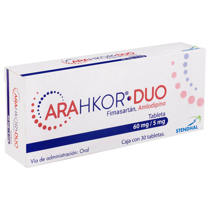 Arahkor Duo 60Mg/5Mg Con 30 Tabletas (Fimasartan/Amlodipino) - WeCare Pharma