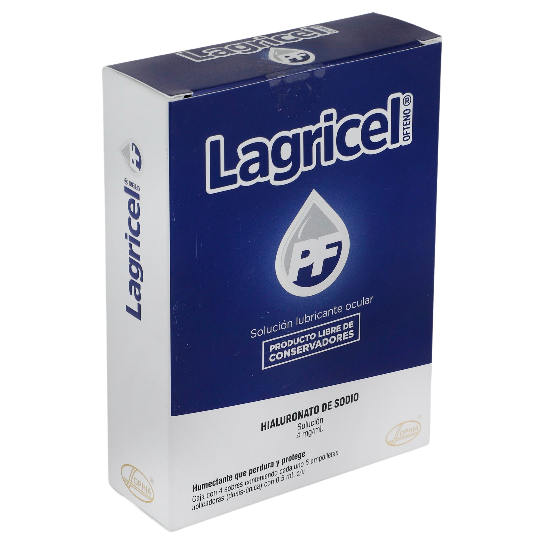 Lagricel Ofteno 4Mg/Ml 0.5Ml Con 20 Ampulas (Hialuronato De Sodio) 2 - 736085280005