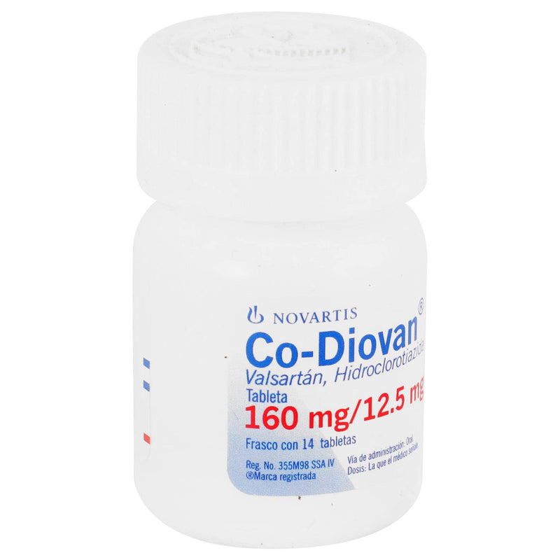 Co-Diovan 160Mg/12.5Mg Con 14 Tabletas (Valsartan/Hidroclorotiazida) - WeCare Pharma