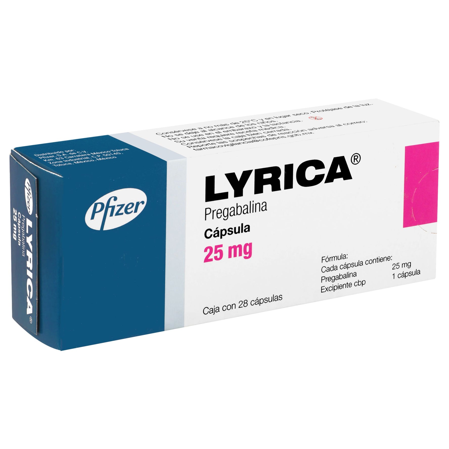 Lyrica 25Mg Con 28 Tabletas (Pregabalina) 2 - 7501287670953