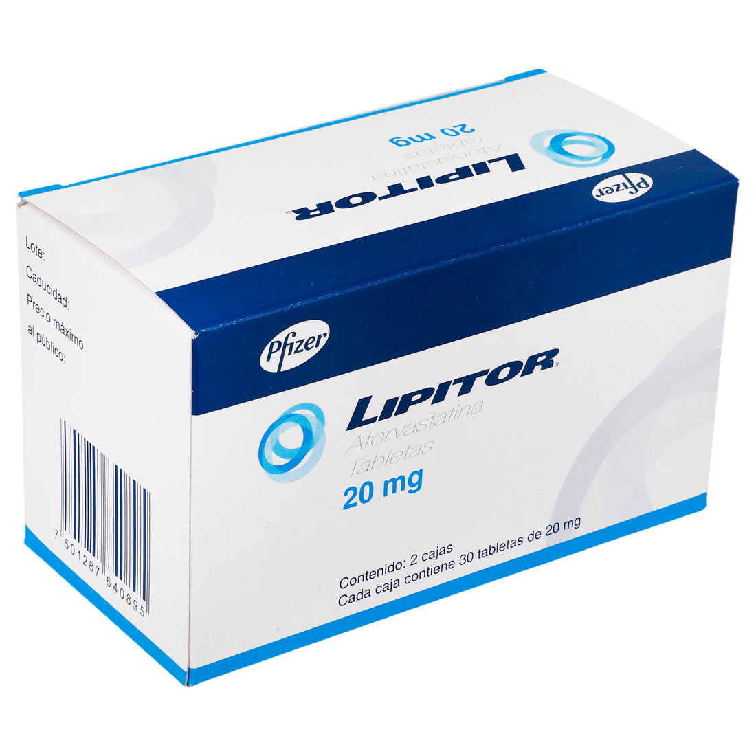 Lipitor 20Mg Con 30+30 Tabletas (Atorvastatina) 2 - 7501287640895