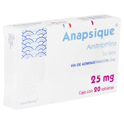 Anapsique (Amitriptilina) Tabletas 25Mg Con 20 - WeCare Pharma