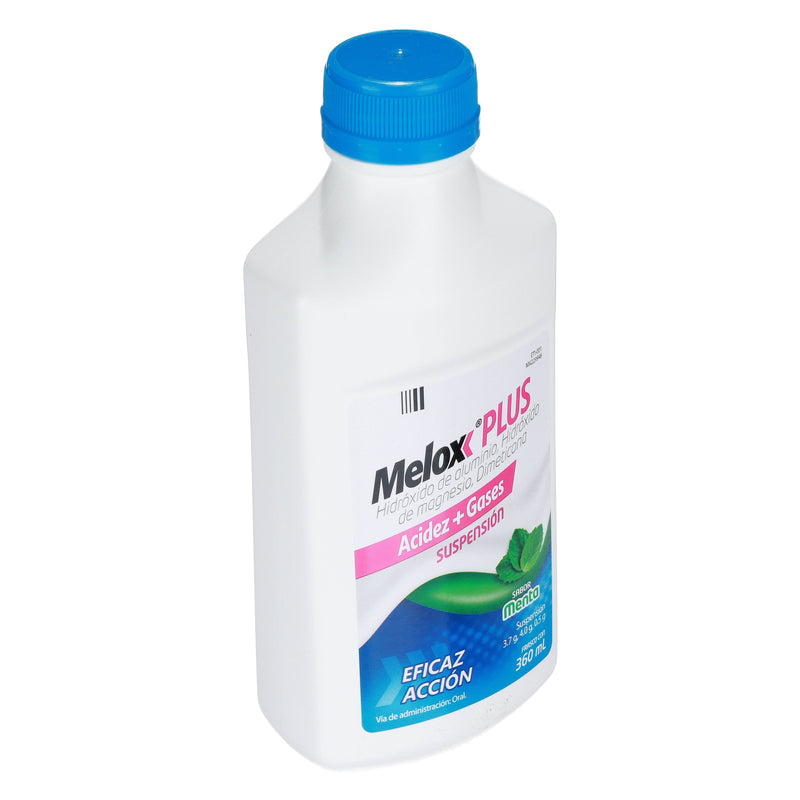 Melox Plus Suspensión 360Ml Menta (Aluminio/Magnesio/Dimeticona) - WeCare Pharma