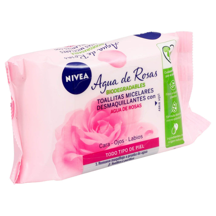 Nivea Toallitas Desmaquillantes Agua De Rosas Con 25 - WeCare Pharma