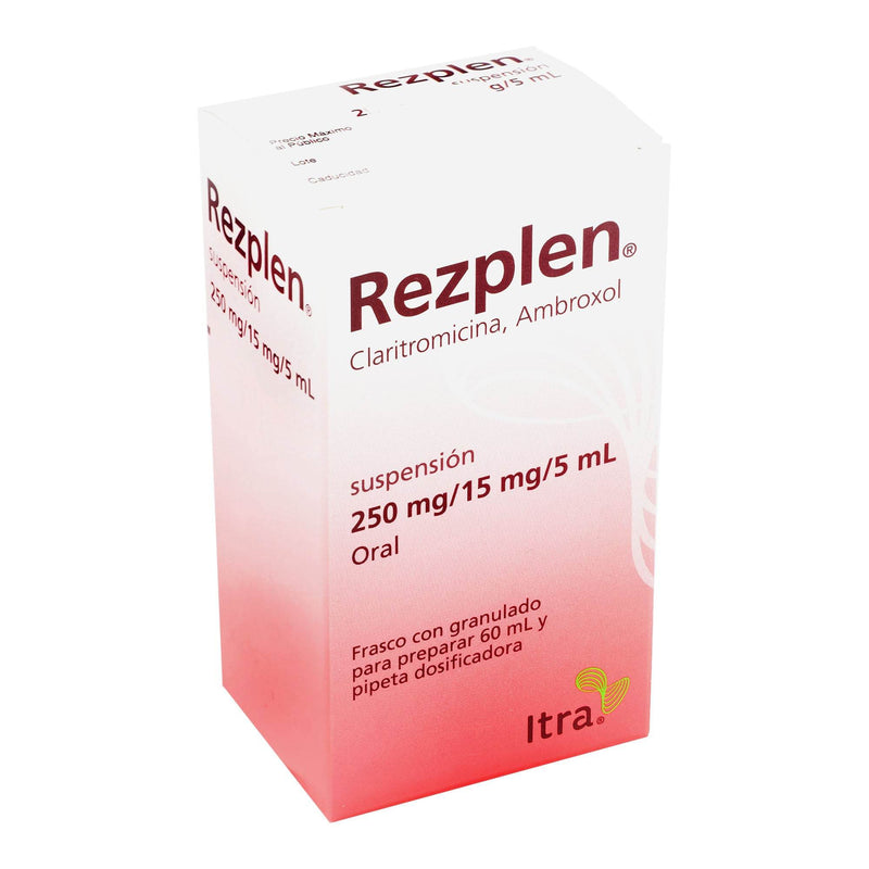 Rezplen Suspensión 250Mg/15Mg 60Ml (Claritromicina/Ambroxol) - WeCare Pharma