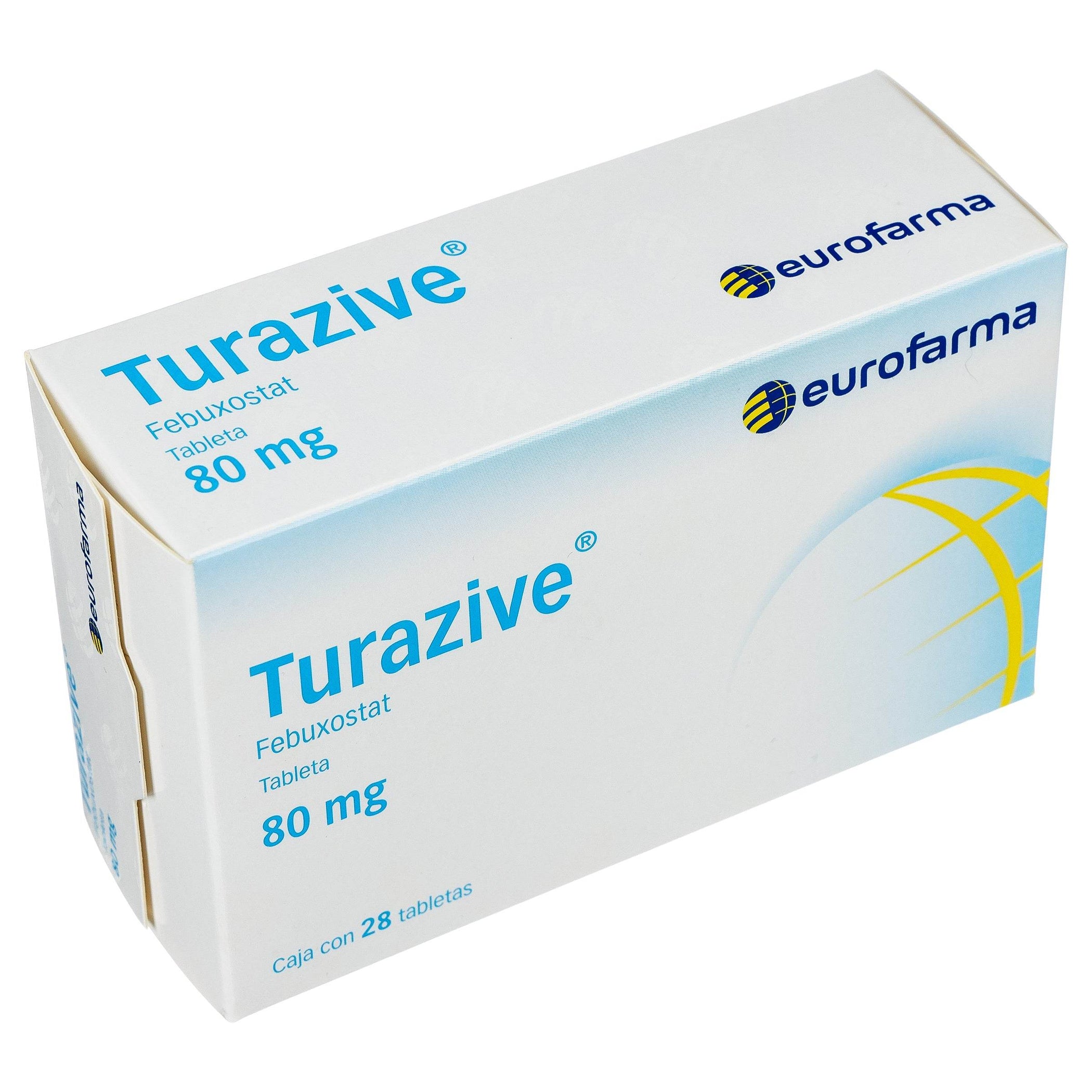 Turazive Febuxostat 80Mg Tabletas Con 28 Euro WeCare Pharma turazive-febuxostat-80mg-tabletas-con-28-euro-wecare-pharma