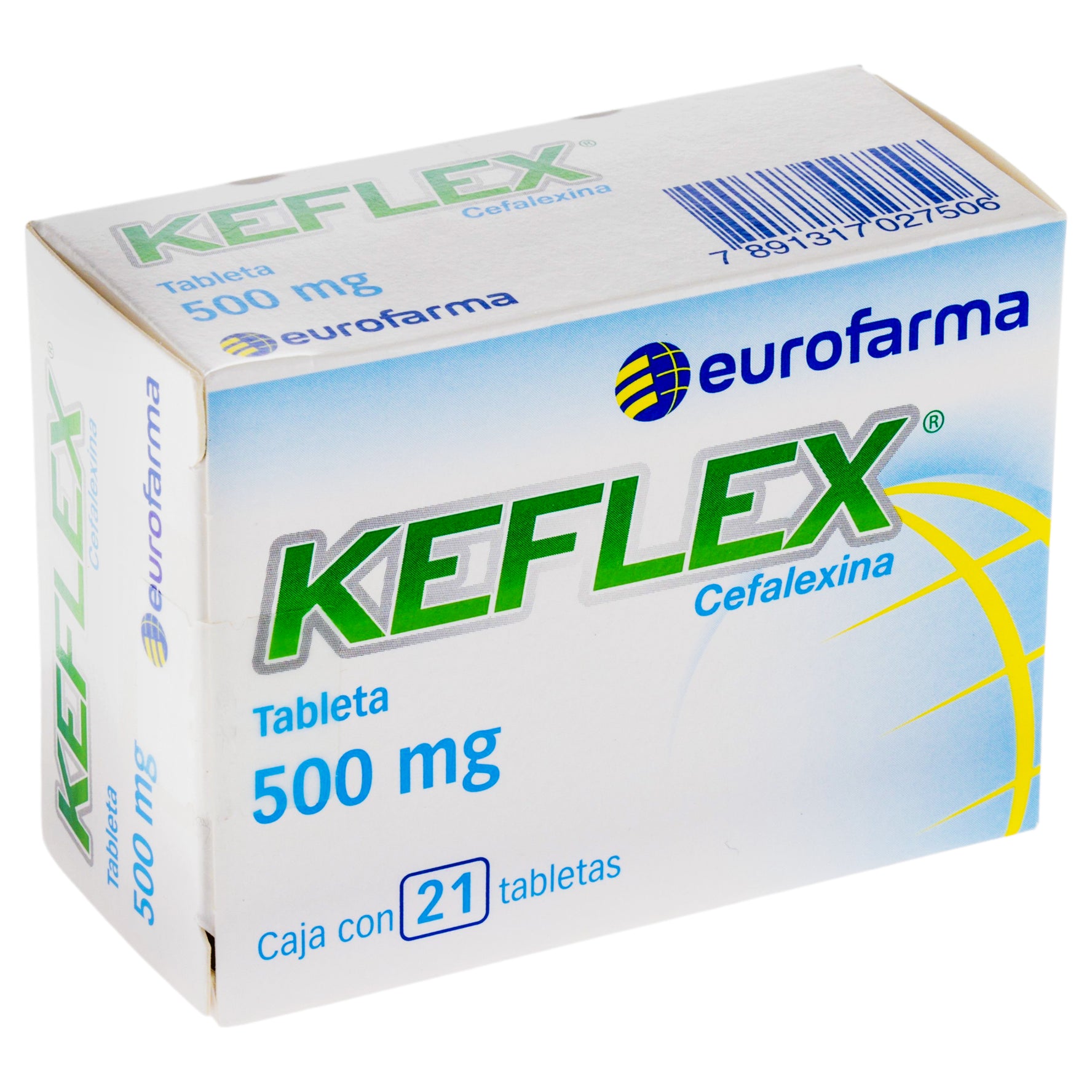 Keflex 500Mg Con 21 Tabletas (Cefalexina) 2 - 7891317027506