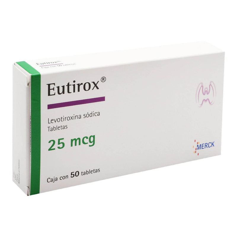 Eutirox 25Mcg Con 50 Tabletas (Levotiroxina Sodica) - WeCare Pharma