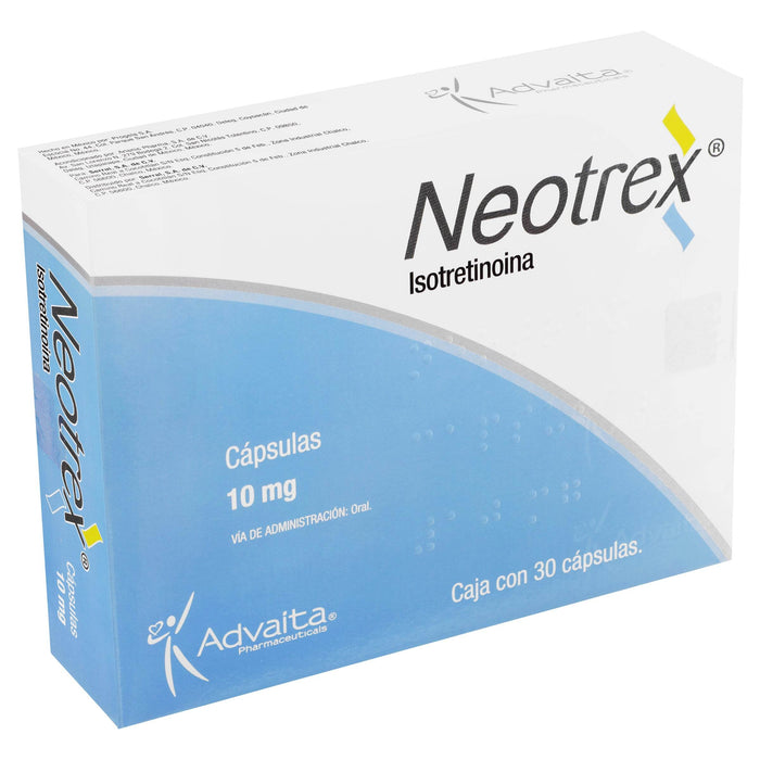 Neotrex (Isotretinoina) Capsulas 10Mg Con 30 - WeCare Pharma