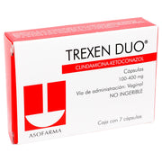 Trexen Duo Vaginal 100Mg/400Mg Con 7 Capsulas (Clindamicina/Ketoconazol) - WeCare Pharma