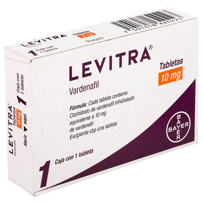 Levitra 10Mg Con 1 Tabletas (Vardenafil) 2 - 7501318620223