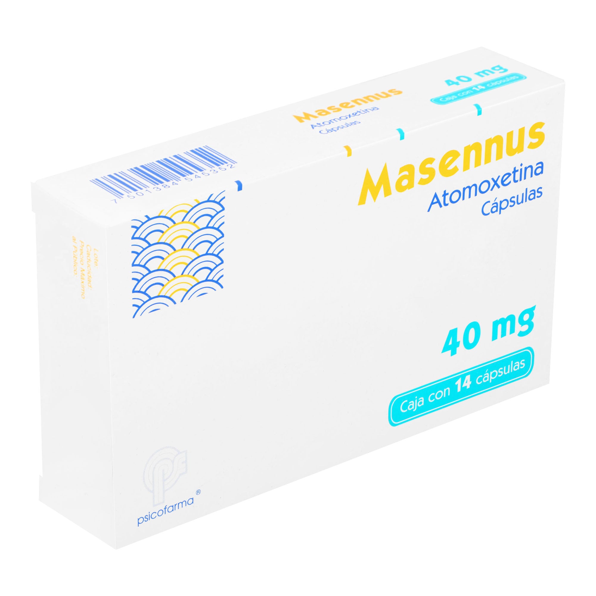 Masennus 40Mg Con 14 Capsulas (Atomoxetina) 2 - 7501384545352