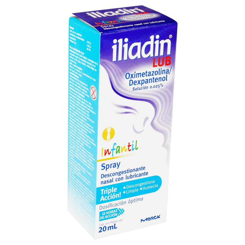 Iliadin Lubricante Inf Spray 0.025% 20Ml (Oximetazolina/Dexpantenol) - WeCare Pharma
