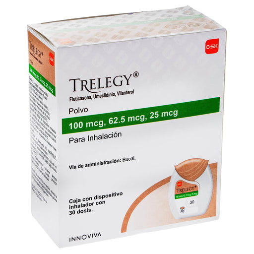 Trelegy Polvo 100Mcg/62.5Mcg/25Mcg 30D (Fluticasona/Umeclidino/Vilanterol) - WeCare Pharma