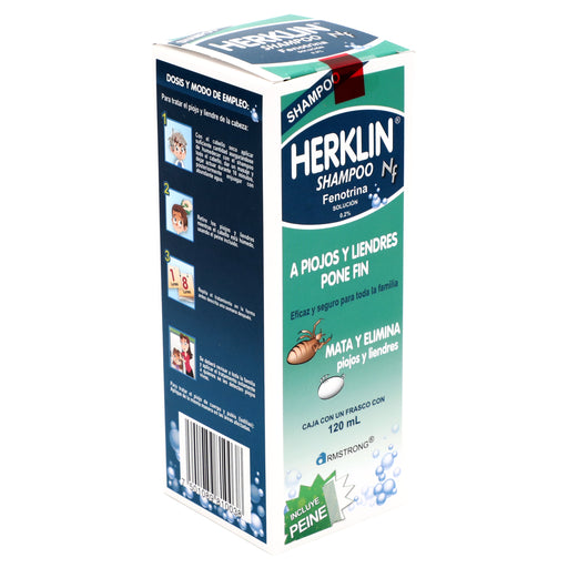 Herklin Shampoo Pediculicida 120Ml 2 - 7501089810038