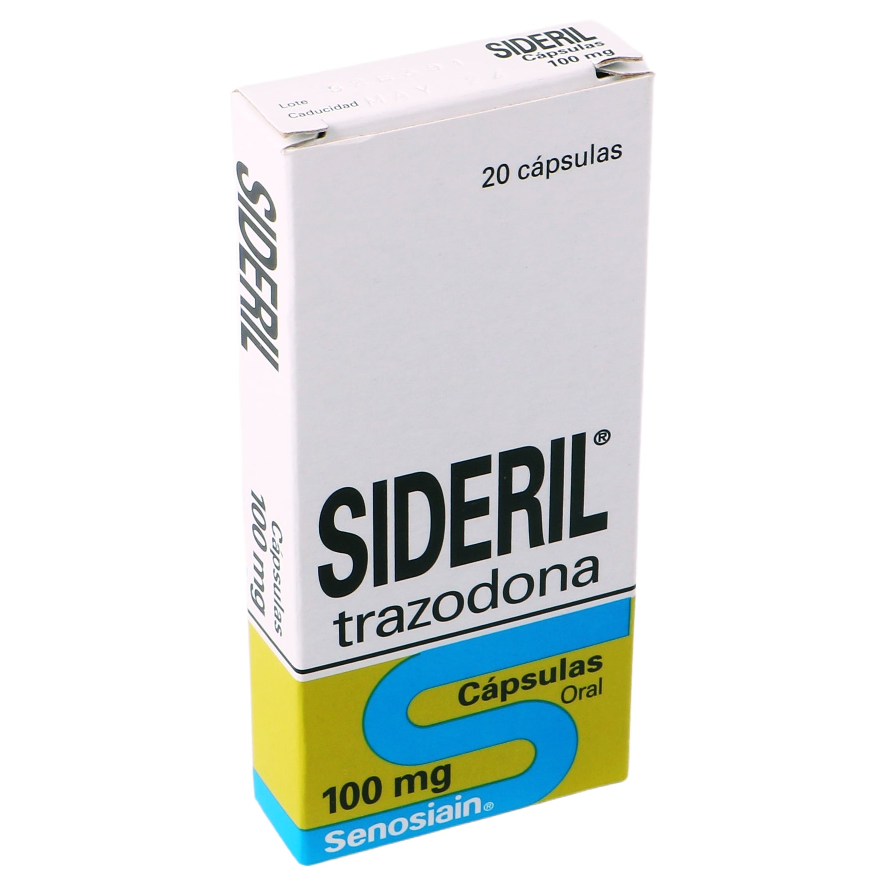 Sideril 100Mg Con 20 Capsulas (Trazodona) 2 - 7501314705238