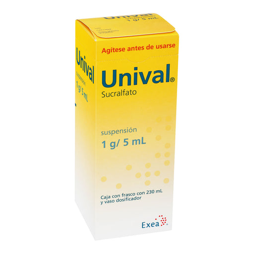 Unival Suspensión 1G/5Ml 230Ml (Sucralfato) 2 - 7501314704057