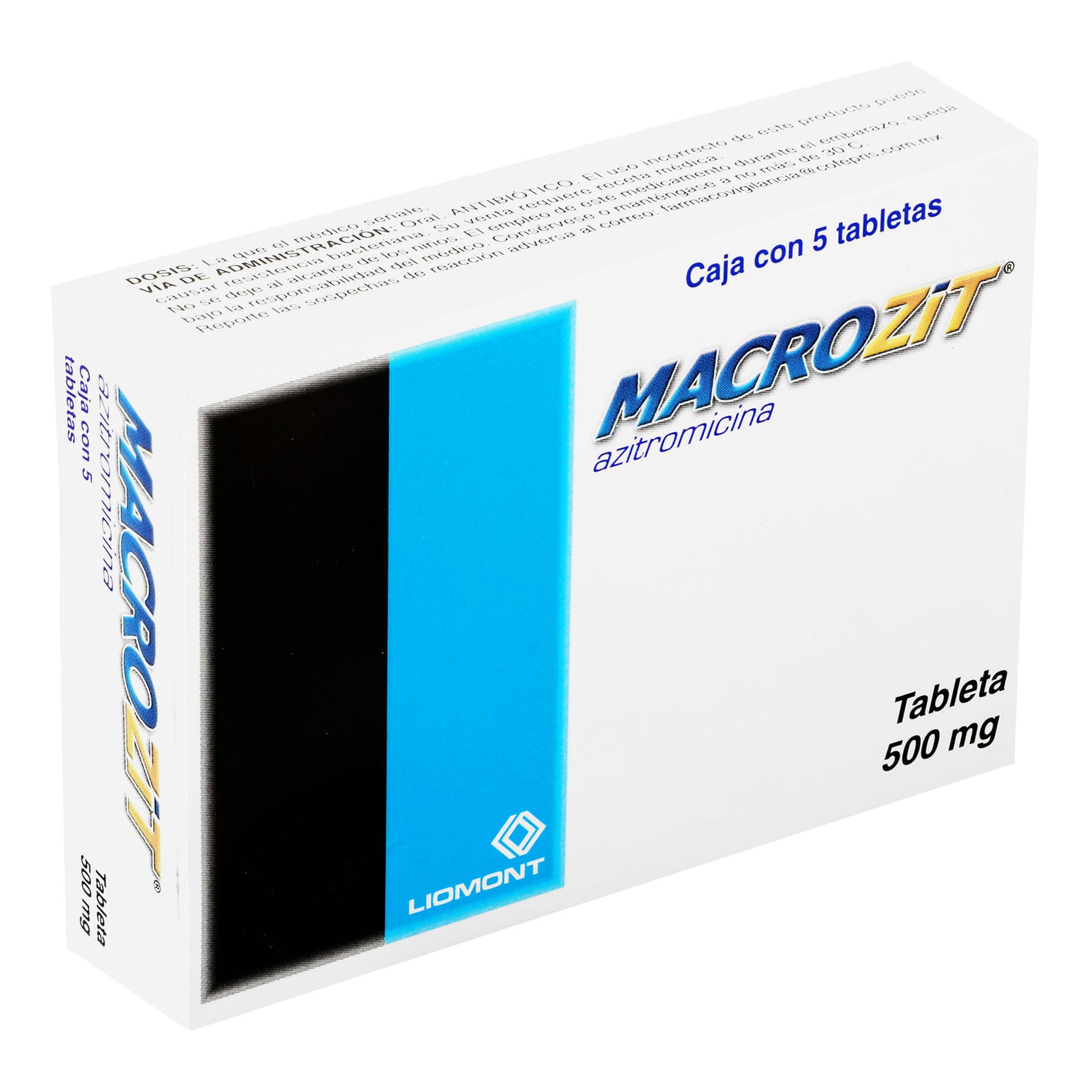 Macrozit 500Mg Con 5 Tabletas (Azitromicina) 2 - 7501299307342