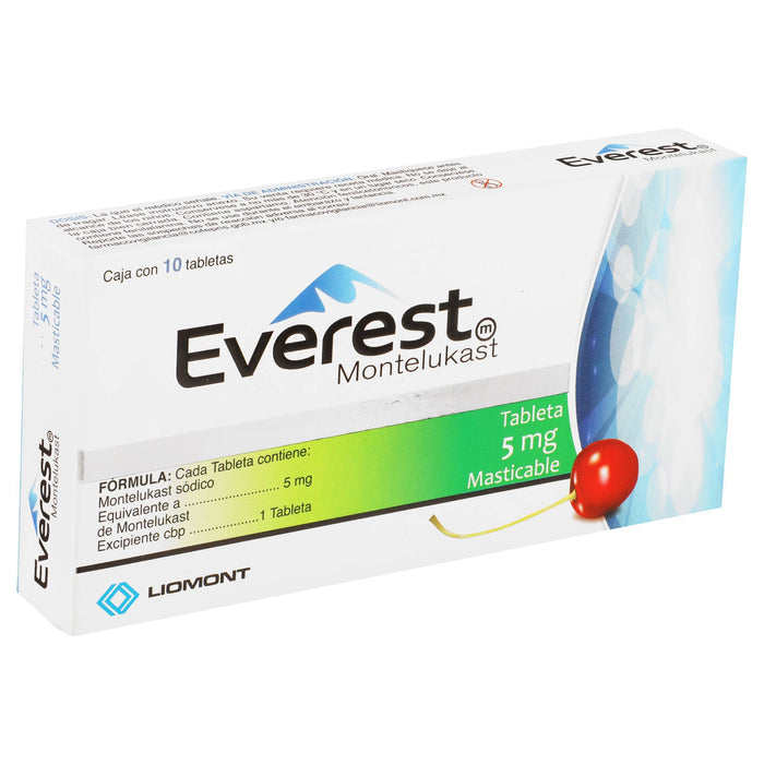 Everest 5Mg Con 10 Tabletas (Montelukast) - WeCare Pharma