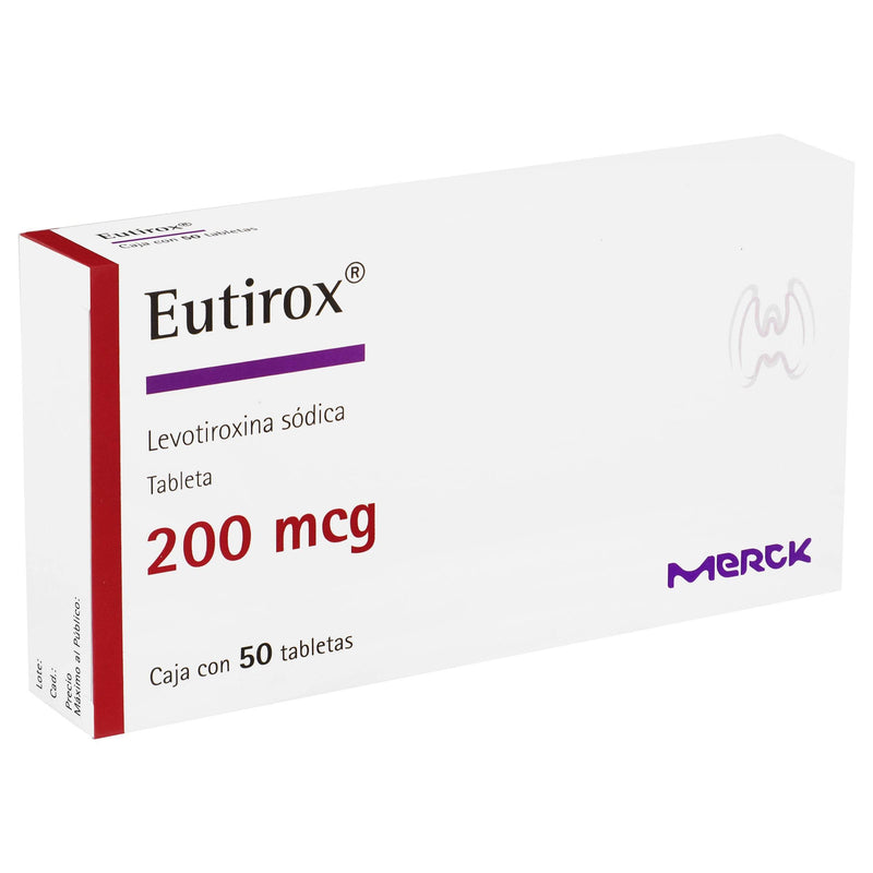 Eutirox 200Mcg Con 50 Tabletas (Levotiroxina Sodica) - WeCare Pharma