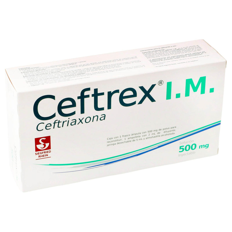 Ceftrex Im Frasco 500Mg Con 1 Ampulas (Ceftriaxona) - WeCare Pharma