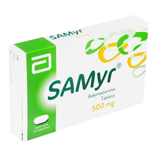 Samyr 500Mg Con 10 Tabletas (Ademetionina) 2 - 7501285601447