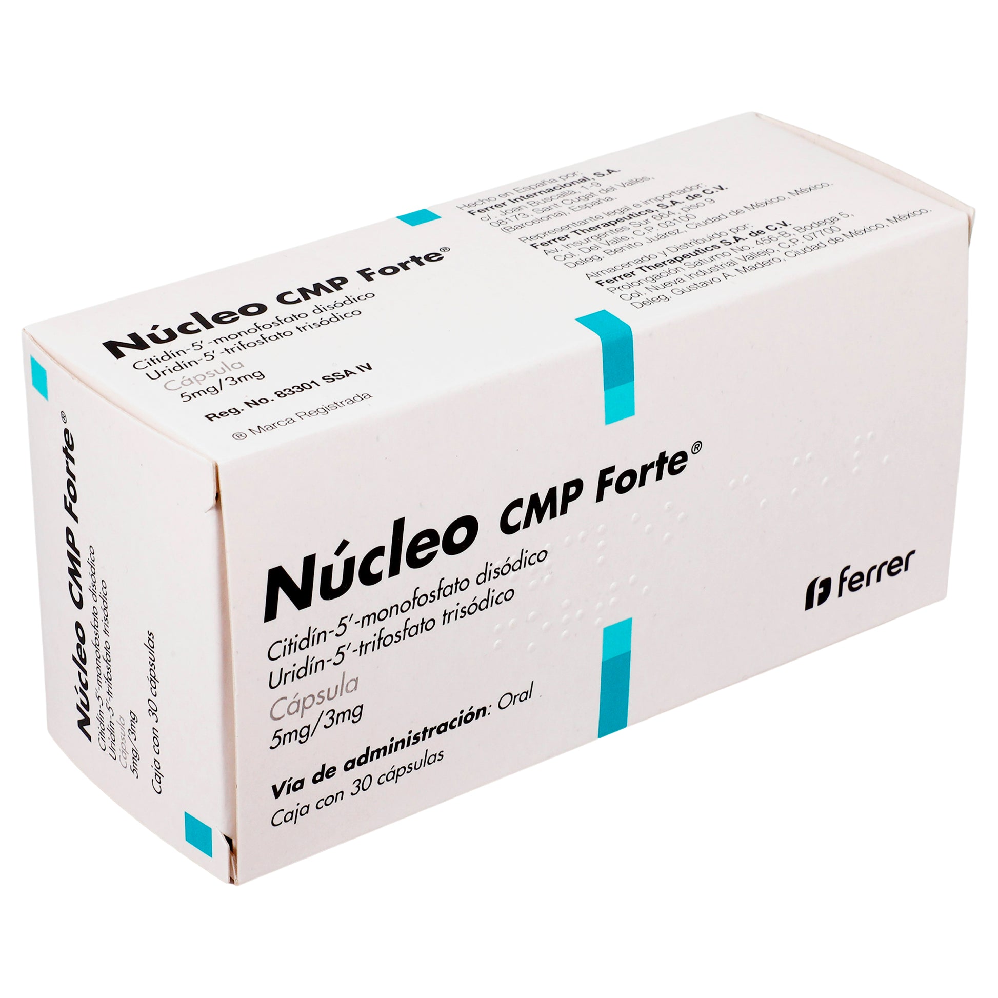 Nucleo Cmp Forte 5Mg/3Mg Con 30 Capsulas (Citidin 5/Uridin 5) 2 - 7503007704658