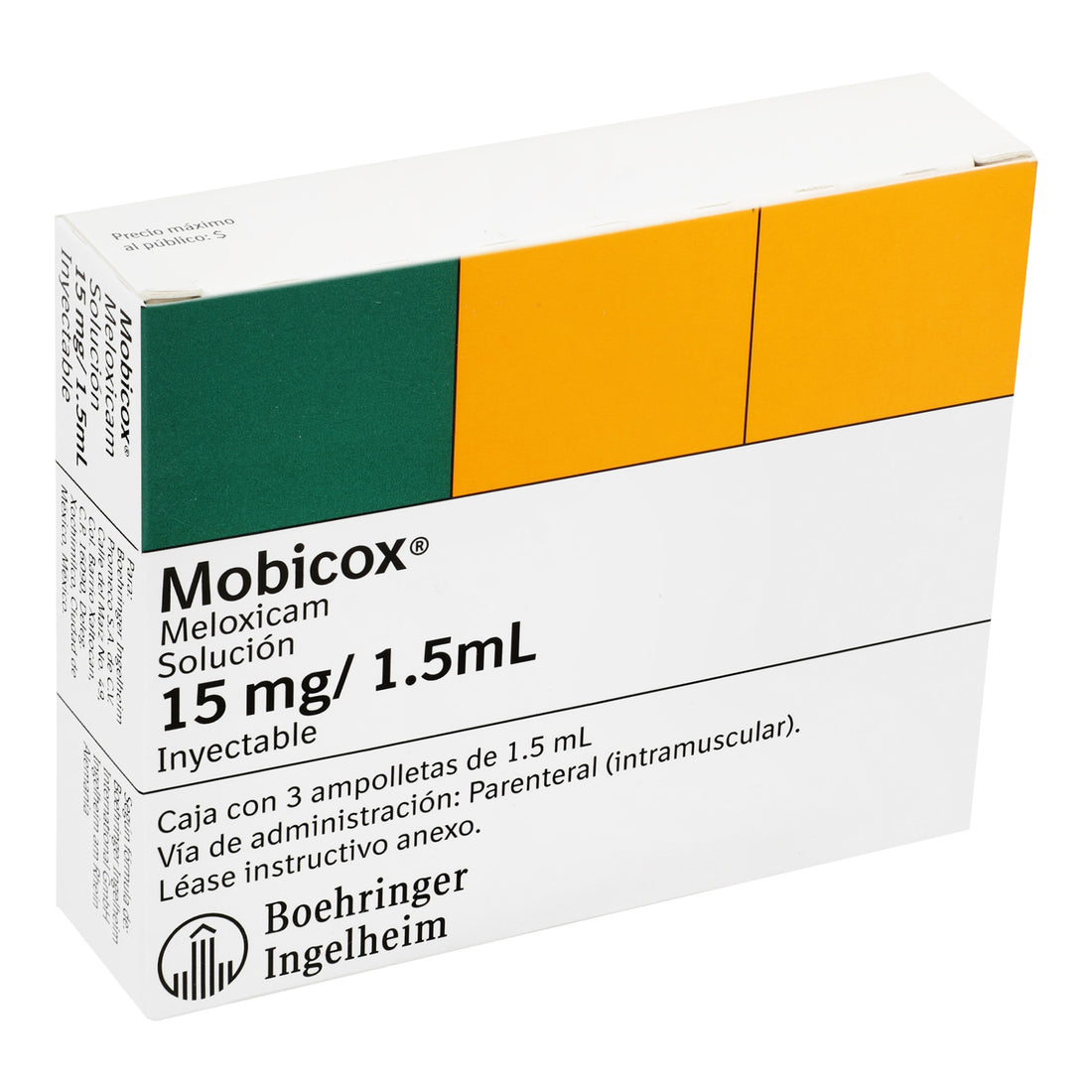 Mobicox 15Mg/1.5Ml Con 3 Ampulas (Meloxicam) 2 - 7501037990034