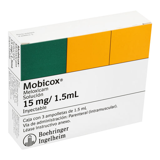 Mobicox 15Mg/1.5Ml Con 3 Ampulas (Meloxicam) 2 - 7501037990034