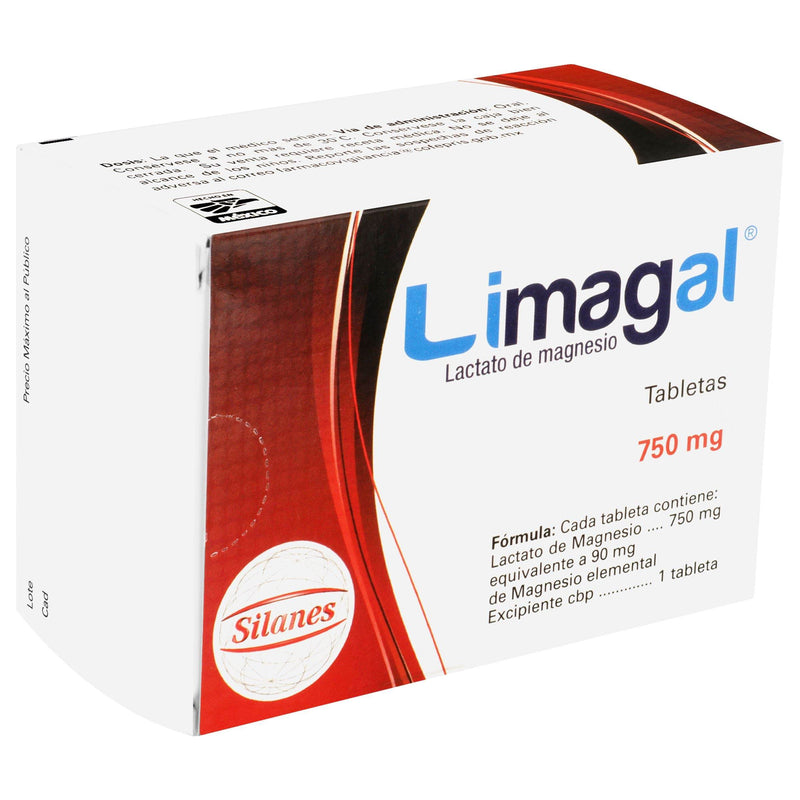 Limagal 750Mg Con 60 Tabletas (Lactato De Magnesio) - WeCare Pharma
