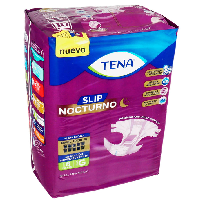 Pañal Tena Slip Nocturno Grande Con 8 - WeCare Pharma