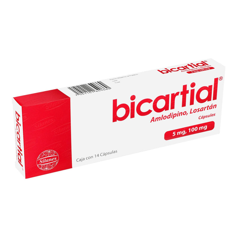 Bicartial 5Mg/100Mg Con 14 Capsulas (Amlodipino/Losartan) - WeCare Pharma