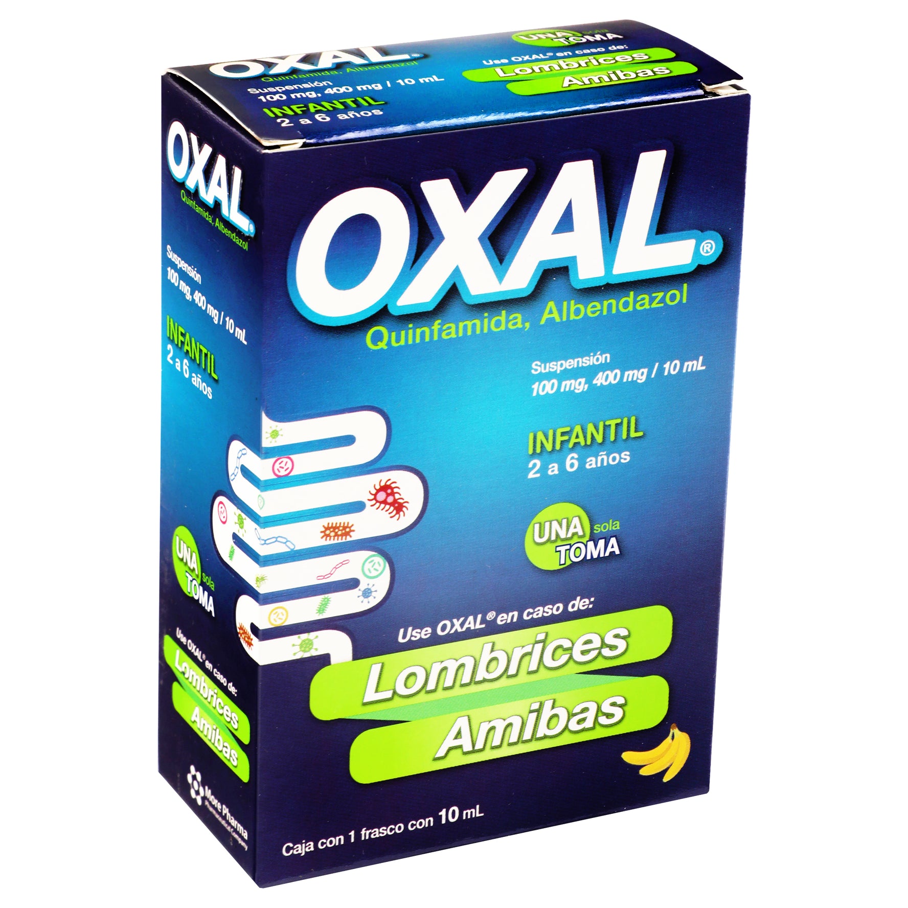 Oxal Inf Suspensión 400Mg/100Ml 10Ml (Quinfamida/Albendazol) 2 - 7501086300136