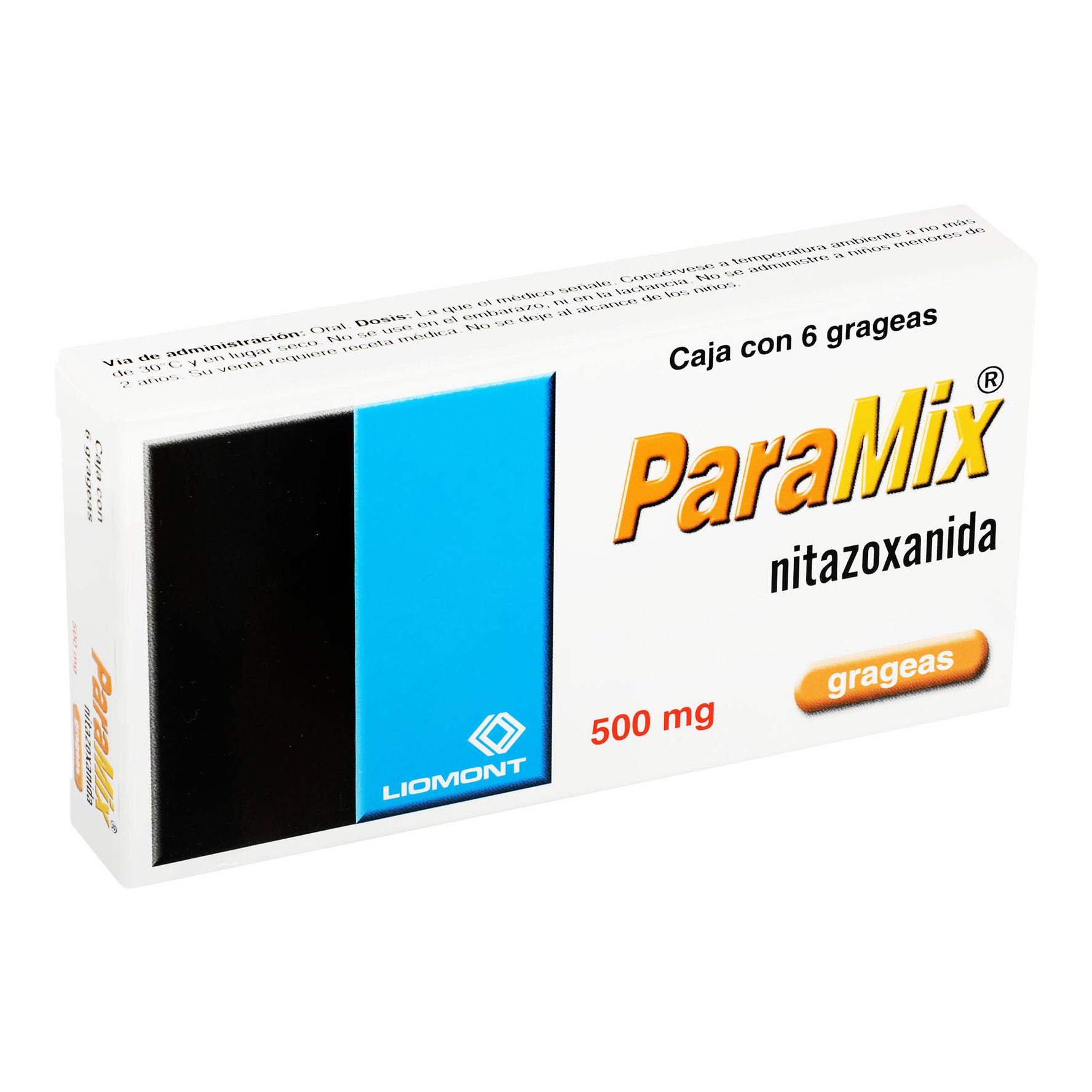 Paramix 500Mg Con 6 Tabletas (Nitazoxanida) 2 - 7501299307380