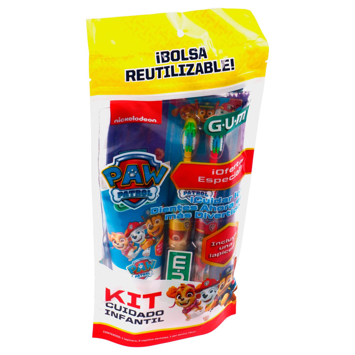Kit Gum Cuidado Infantil Paw Patrol C/Lapicera - WeCare Pharma