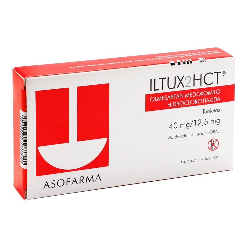 Iltux 2Hct (Olmesartan/Hidroclorotiazida) Tabletas 40/12.5Mg Con 14 - WeCare Pharma