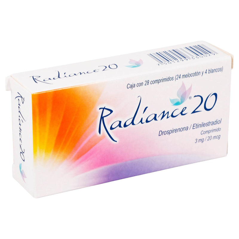 Radiance 20 3Mg/20Mcg Con 28 Comprimidos (Drospirenona/Etinilestradiol) - WeCare Pharma