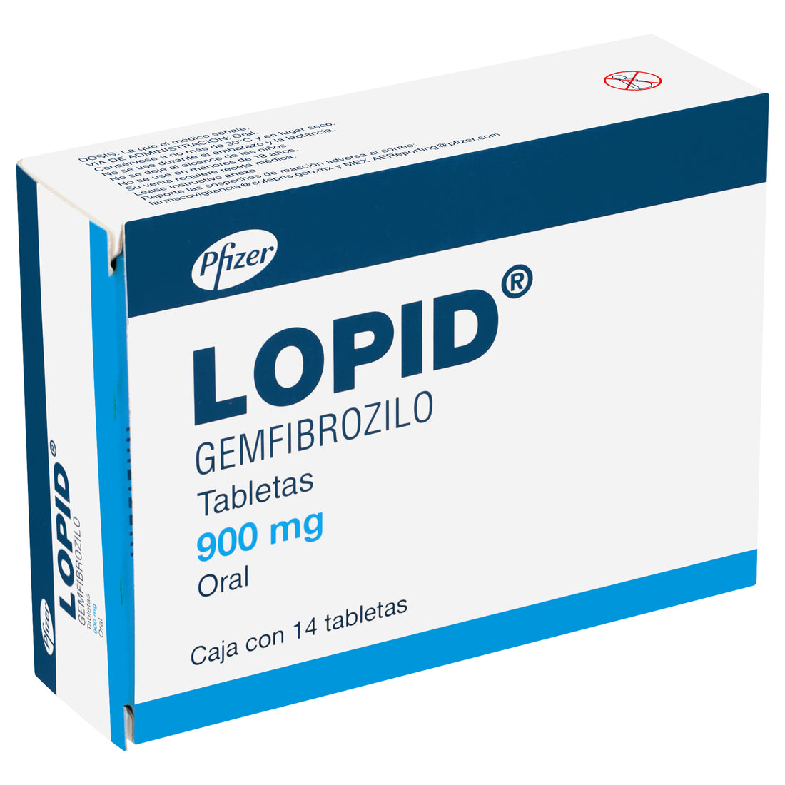 Lopid 900Mg Con 14 Tabletas (Gemfibrozilo) 1 - 7501287618320