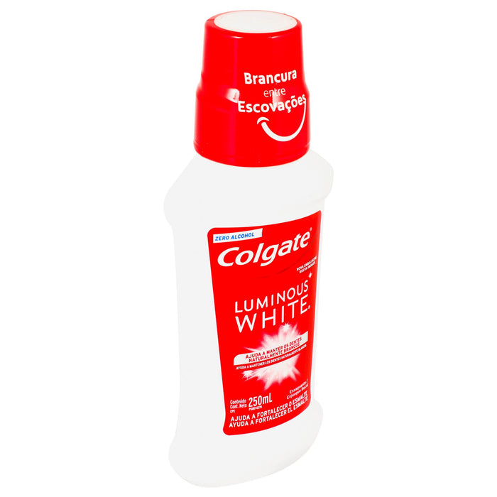 Colgate Enjuague Bucal Luminous White 250Ml - WeCare Pharma